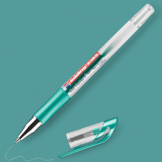 Edding 2185 gel roller green, roller tip 0.7 mm