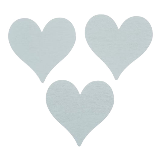 Glorex Streuteile Herzen aus Holz, 7 Stück, 3,6 × 3,6 cm