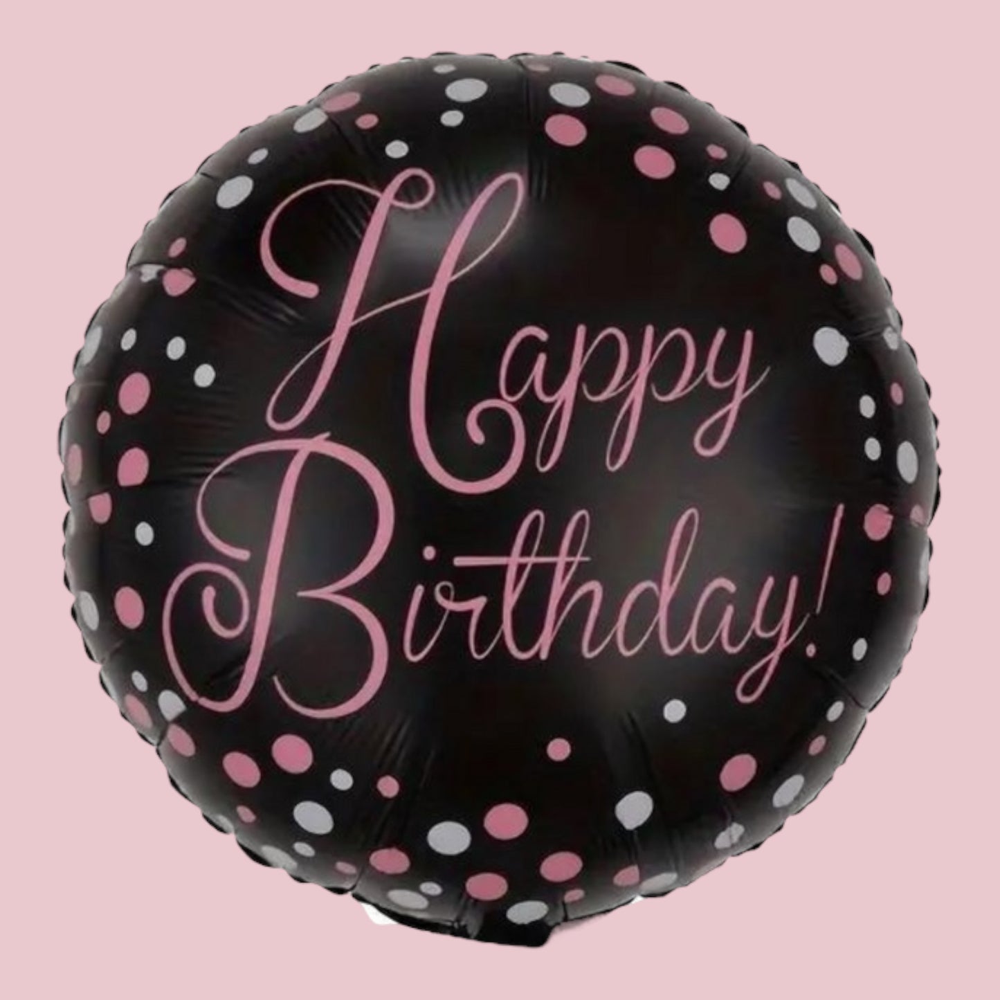 Foil Balloon Round Happy Birthday 45cm