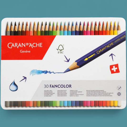 Caran d'Ache Fancolor watercolor pencils 30s