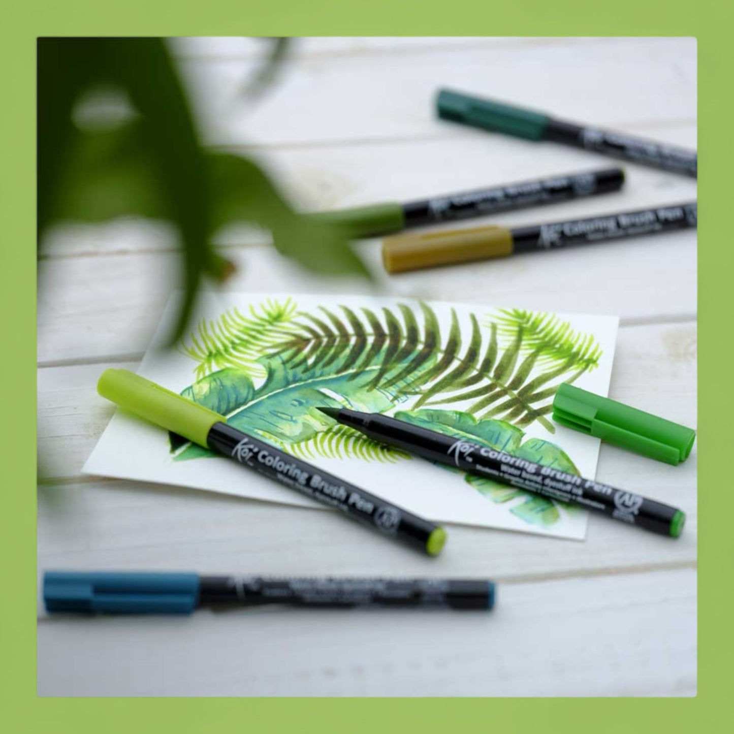 Koi Coloring Brush Pen Set | 24 colors