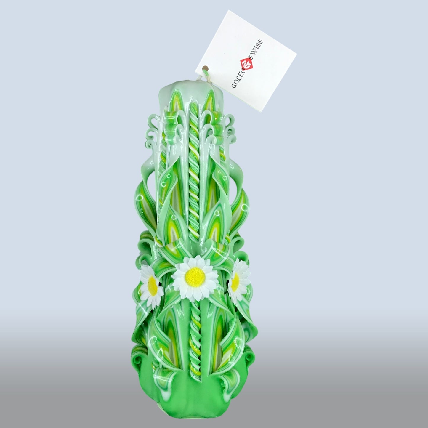 Geschnitzte Kerze Gross - Meadow Daisy