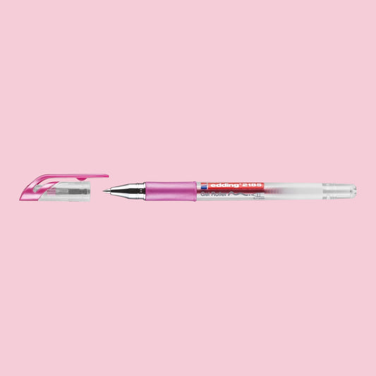 Edding 2185 Gelroller – Pink Metallic, Rollerspitze 0,7 mm