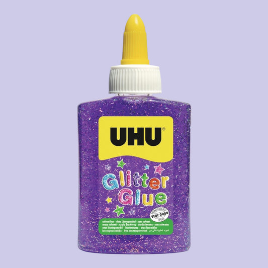 UHU Glitter Glue Purple, 90 g / 50 ml