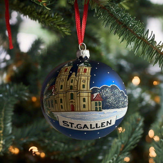 Weihnachtskugeln St. Gallen Dunkelblau