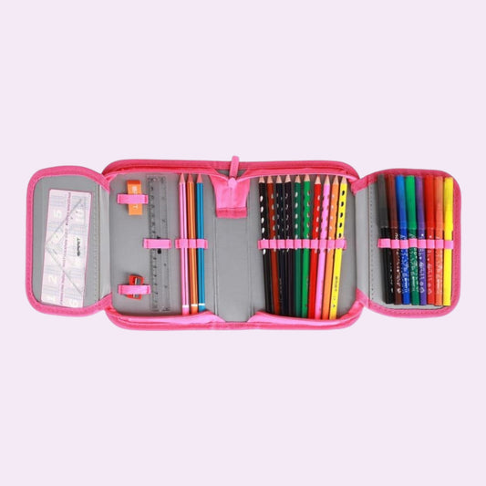 Schüler-Etui "ABS Color Dots", 1-Zipp, 28-tlg