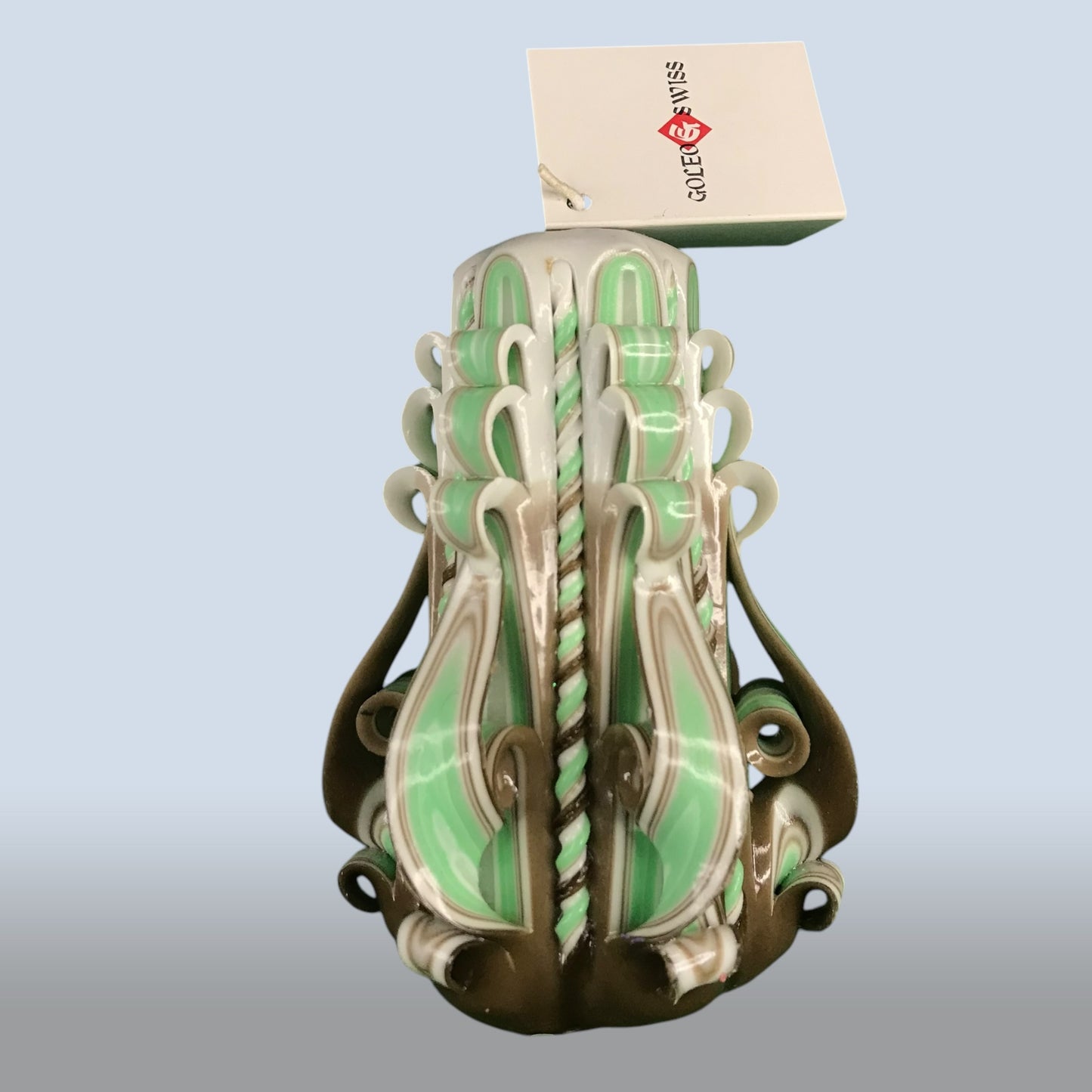 Geschnitzte Kerze Klein - Woodland Mist