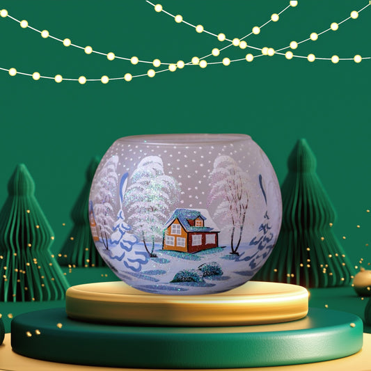 Winter Magic tealight holder