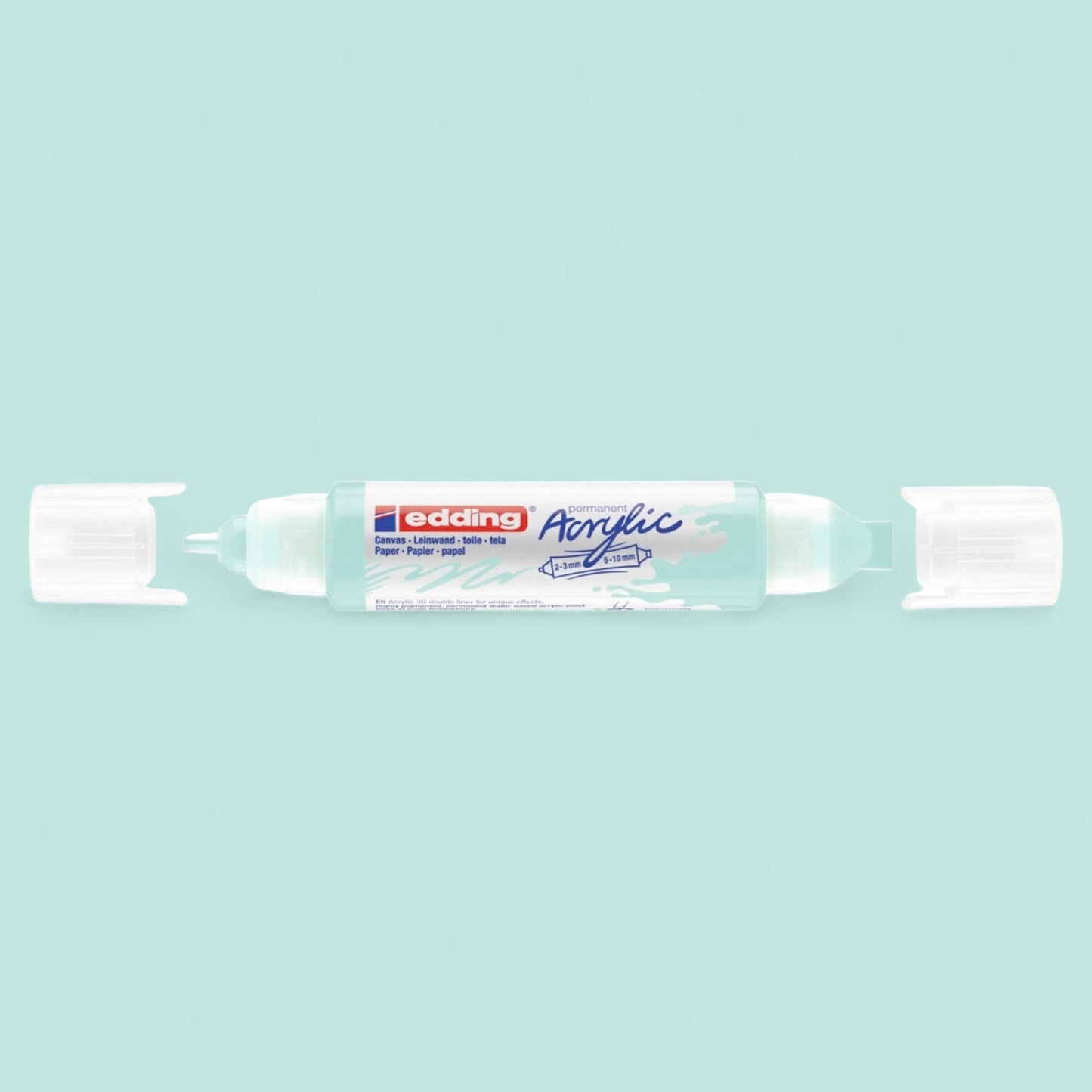 Edding 5400 Acryl 3D Double Liner pastellblau 916 , Tubenspitze 2-3 mm . 5-10 mm