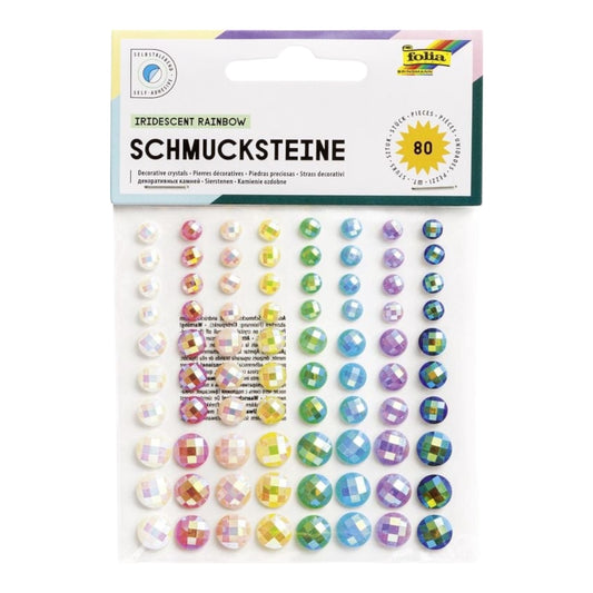 Folia Schmucksteine Selbstklebend Iridescent Rainbow