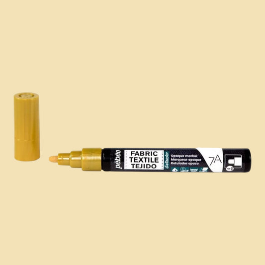 Pébéo Textil 7A Marker Opak – 4 mm Rundspitze , Gold