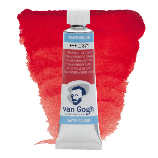 Van Gogh Aquarellfarbe Tube Permanentrot Dunkel 371