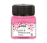Kreul Glass & Porcelain Classic, Porzellan und Glasfarbe Deckend Rosa 16209
