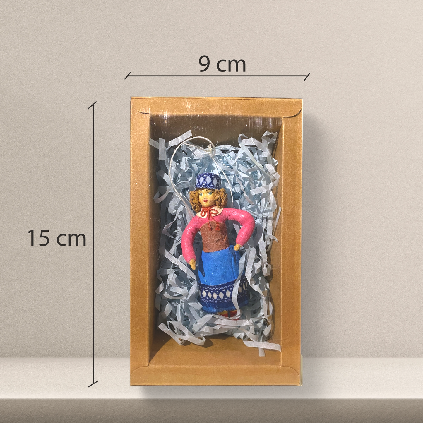 Weihnachtspuppe Skandinavische Frau