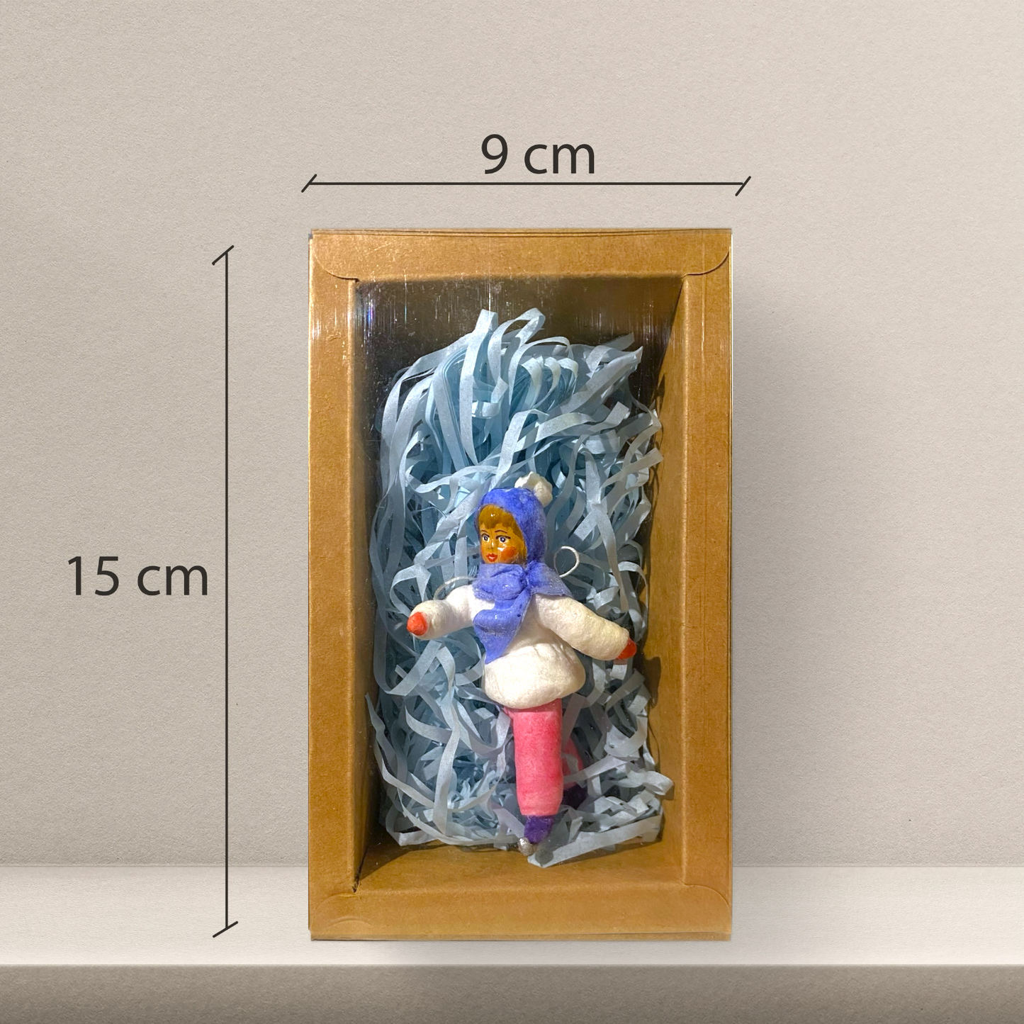 Weihnachtspuppe Mädchen in Winterkleidung