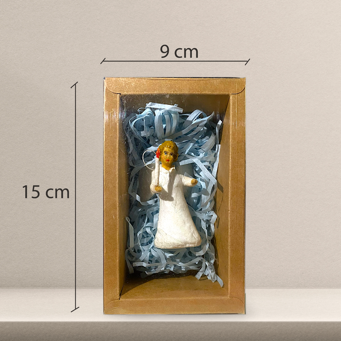 Weihnachtspuppe Engel mit Kerze