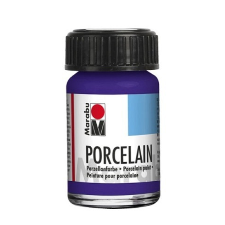 Marabu Deckende Porzellan- und Glasfarbe, Violett 251 ,15 ml