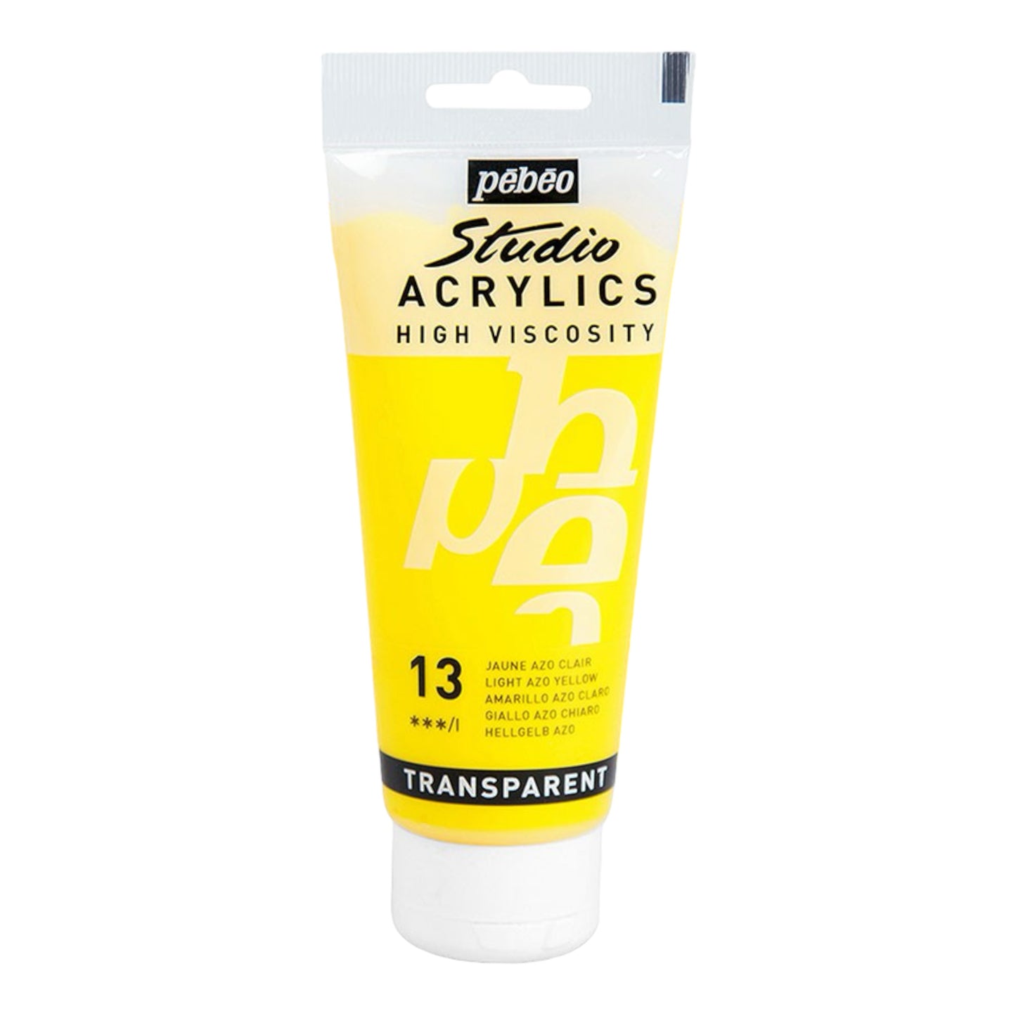 Pébéo Studio Acrylics Acrylic Paint Azo Yellow Light 13