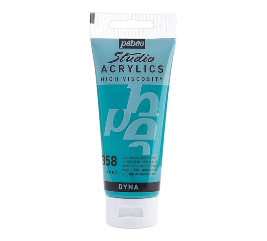 Pébéo Studio Acrylics Acrylic Paint Green Blue Iridescent 358