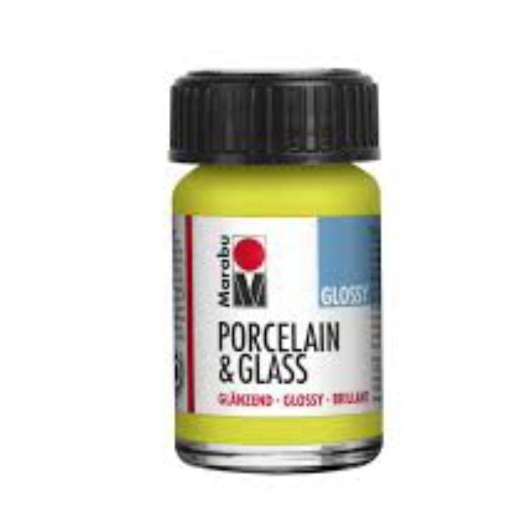 Marabu Deckende Porzellan- und Glasfarbe, Reseda 061 ,15 ml