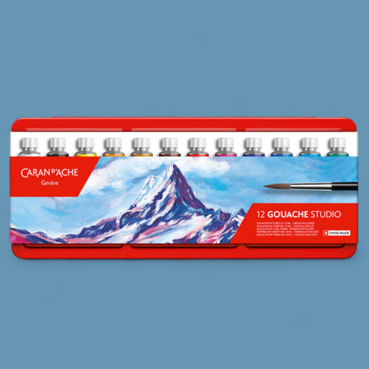 Caran d'Ache Gouache Studio 12 color tubes