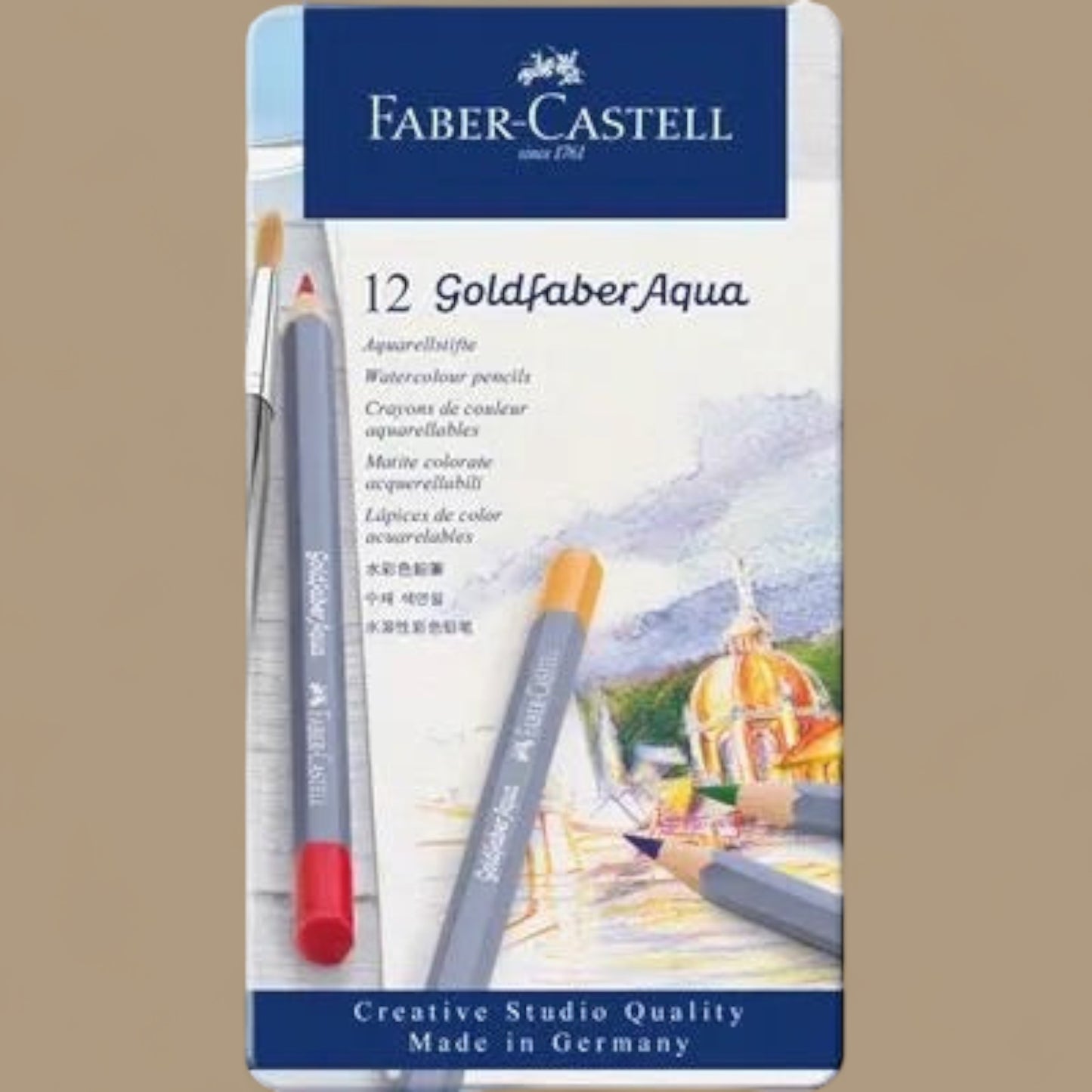 Faber Castell Goldfaber Aqua watercolor pencils 12 pieces