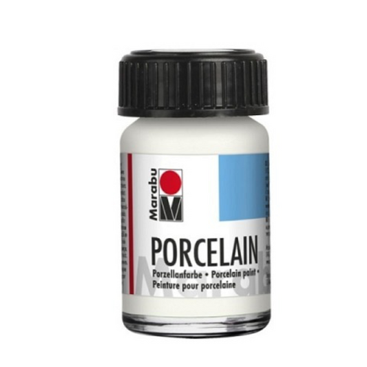 Marabu Deckende Porzellan Farbe , Weiß 070 ,15 ml