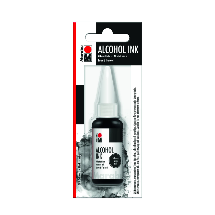 Marabu Alcohol Ink – Schwarz (073), 20 ml