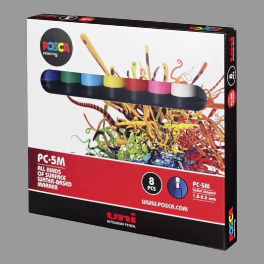 Uni Posca Acrylmarker PC-5M - 8 Marker 1.8- 2.5 mm