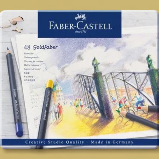 Faber Castell Goldfaber Colored Pencils 48-piece metal case