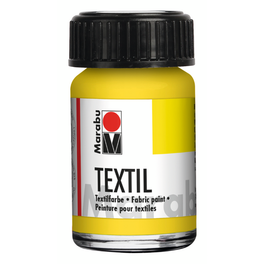 Marabu Textil, Stofffarbe Gelb 019 , 15 ml