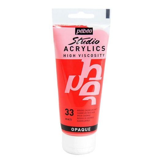 Pébéo Studio Acrylics Acrylic Paint Cadmium Red Imitated 33