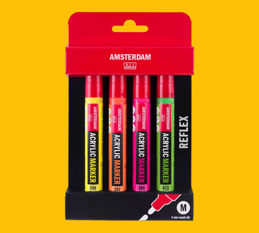 Amsterdam Acrylic Marker Reflex Set | 4 Colors