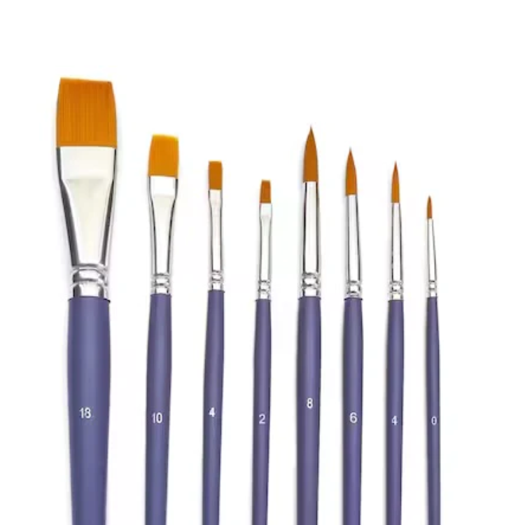 Pébéo Acrylic & Deco Set with 8 Brushes
