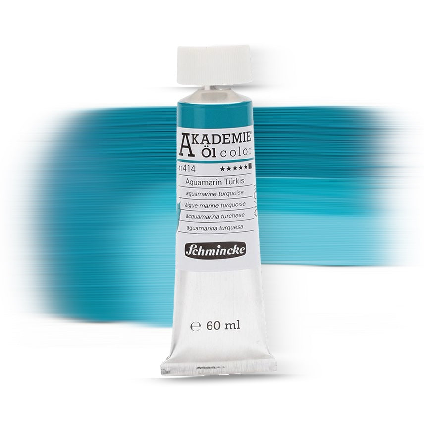 Schmincke Akademie® Ölfarbe Aquamarin Türkis 414