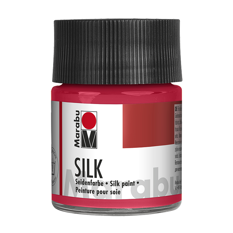 Marabu Silk Seidenmalfarbe, 50 ml, Kirschrot 031