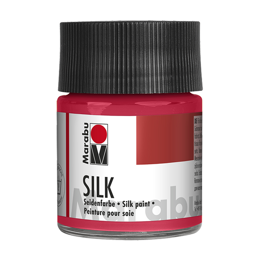Marabu Silk Seidenmalfarbe, 50 ml, Kirschrot 031