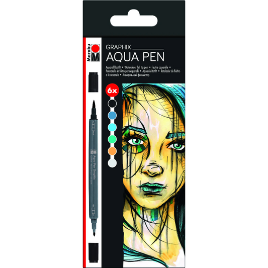 Marabu Aqua Pen Graphix 6er - METROPOLITAN