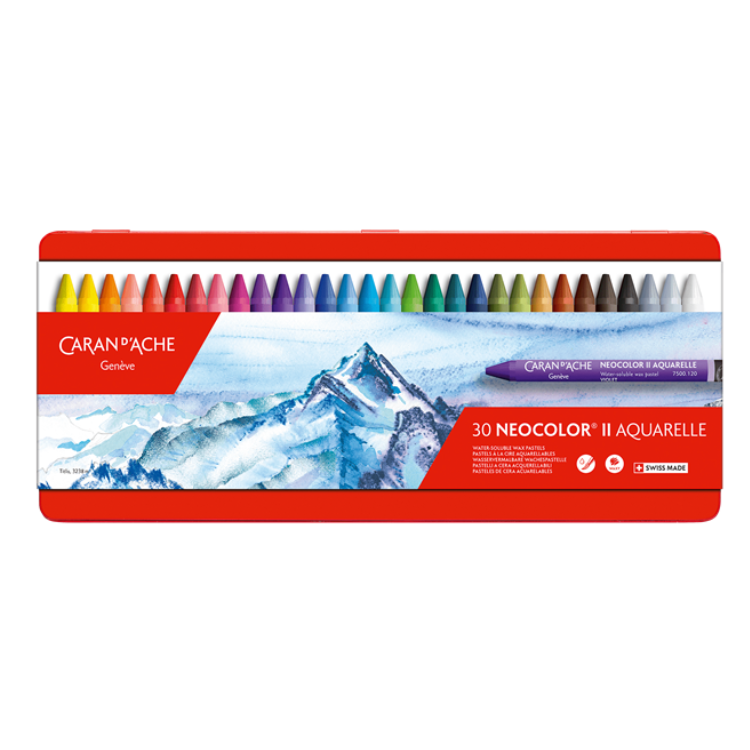 Caran d'Ache Neocolor ™ II Wax Pastel 30 colors