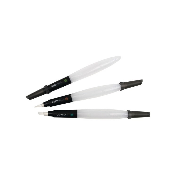 Derwent Waterbrush Multi Pack Set with 3 brushes