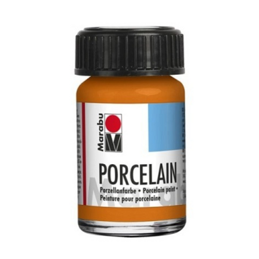 Marabu Deckende Porzellan- und Glasfarbe, Orange 013 , 15 ml