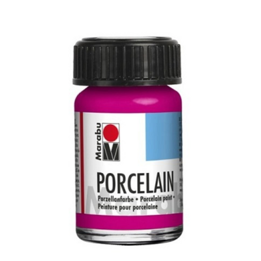 Marabu Deckende Porzellan- und Glasfarbe, Himbeere 131 ,15 ml