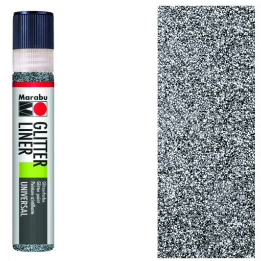 Marabu Glitter Liner Graphit 579, 25ml