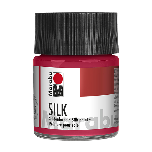 Marabu Silk Seidenmalfarbe, 50 ml, Karminrot 032