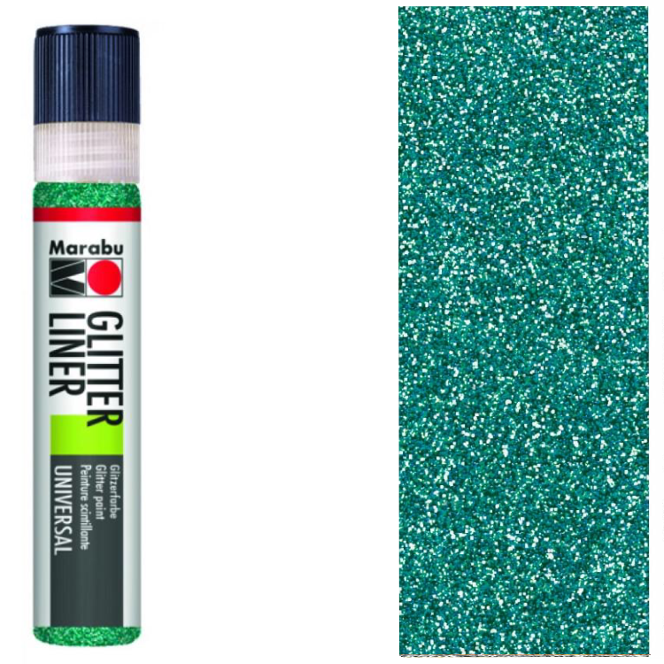 Marabu Glitter Liner Petrol 592, 25ml