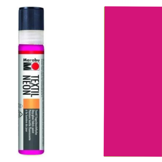 Marabu Textil Liner Neon Pink 334, 25 ml