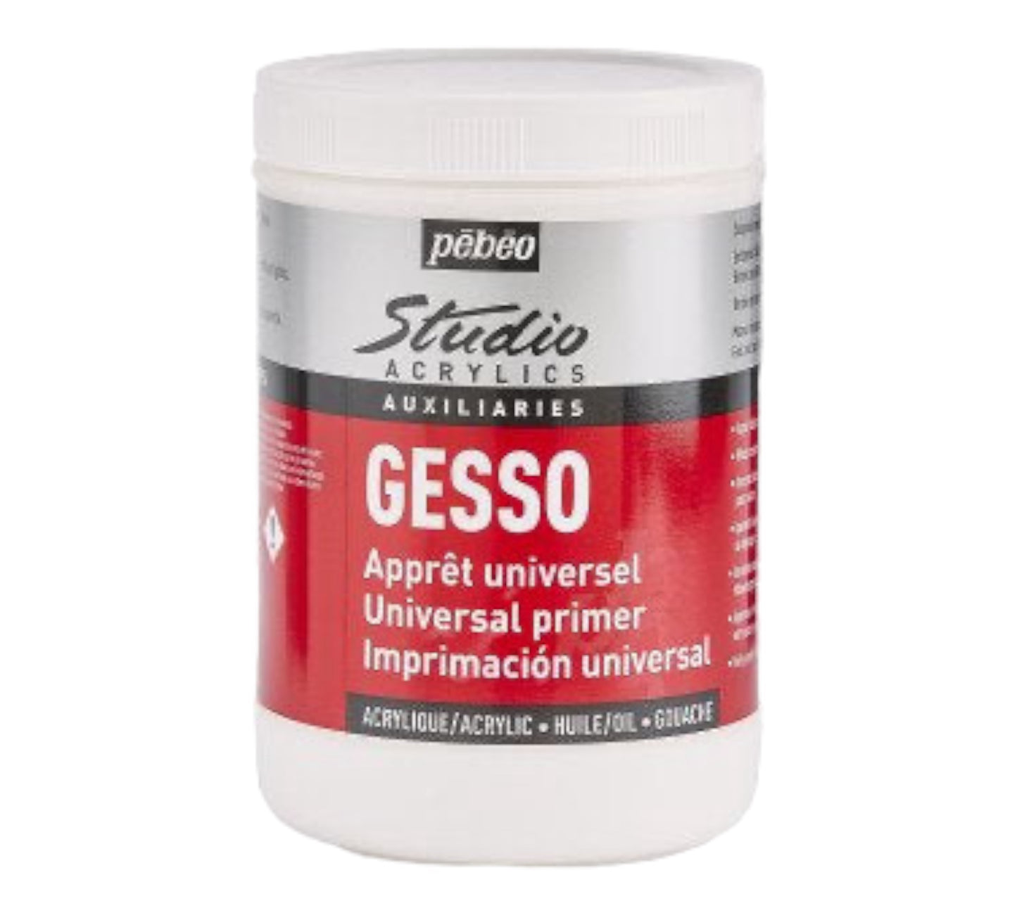 Pébéo Studio Auxiliaries Universal Gesso Basic White