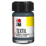 Marabu Textil, fabric color gray 078, 15 ml