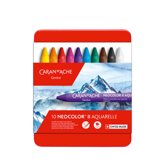 Caran d'Ache Neocolor ™ II Wax Pastel 10 colors