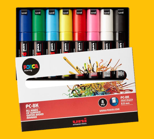 Uni Posca Acrylmarker PC-8K - 8 Marker 8 mm